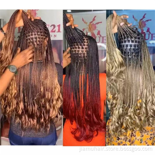 ocean wave braiding hair 20 inch wavy synthetic crochet hair french curly braids extensions blonde crochet hair french curl